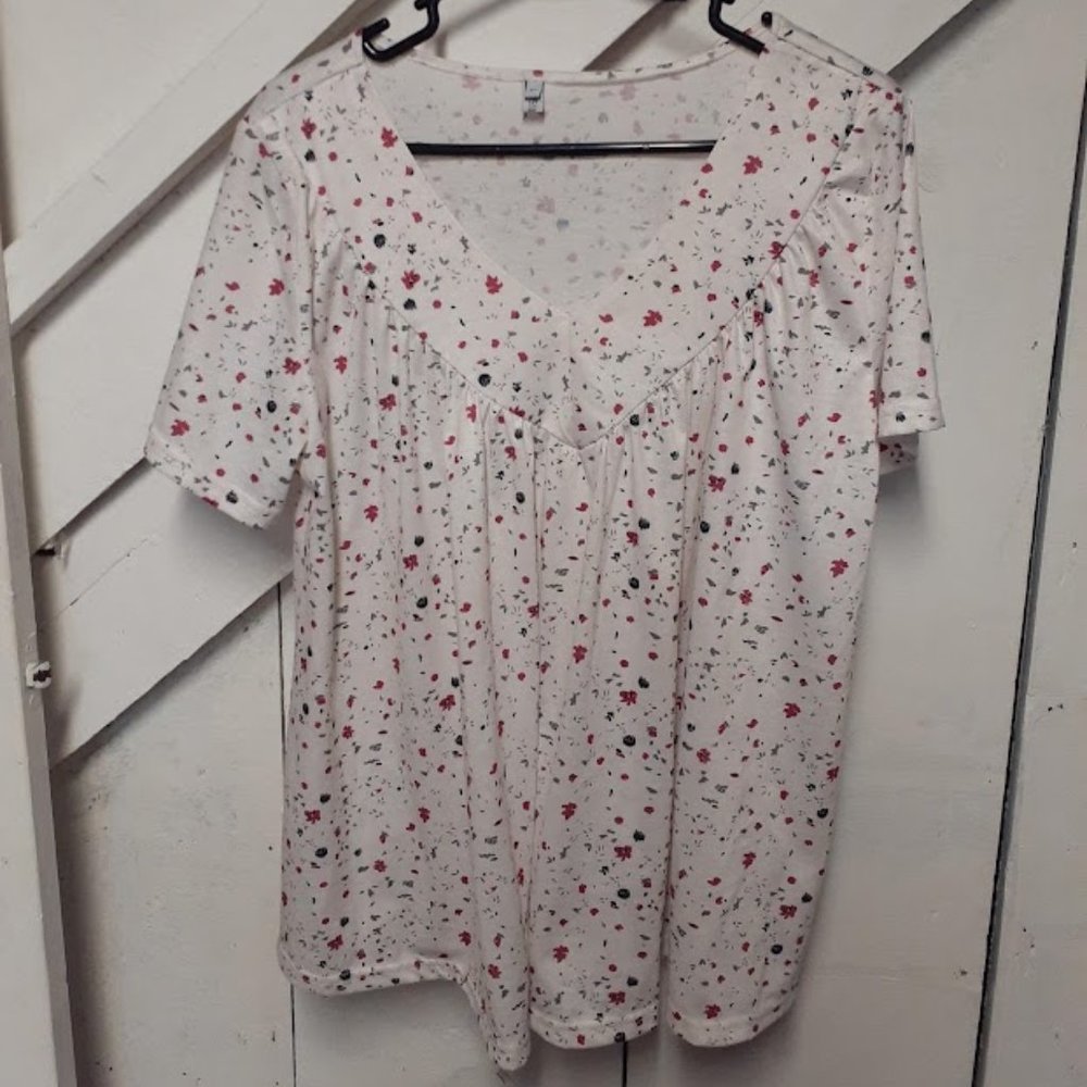 Miss Look Floral Print Shirt